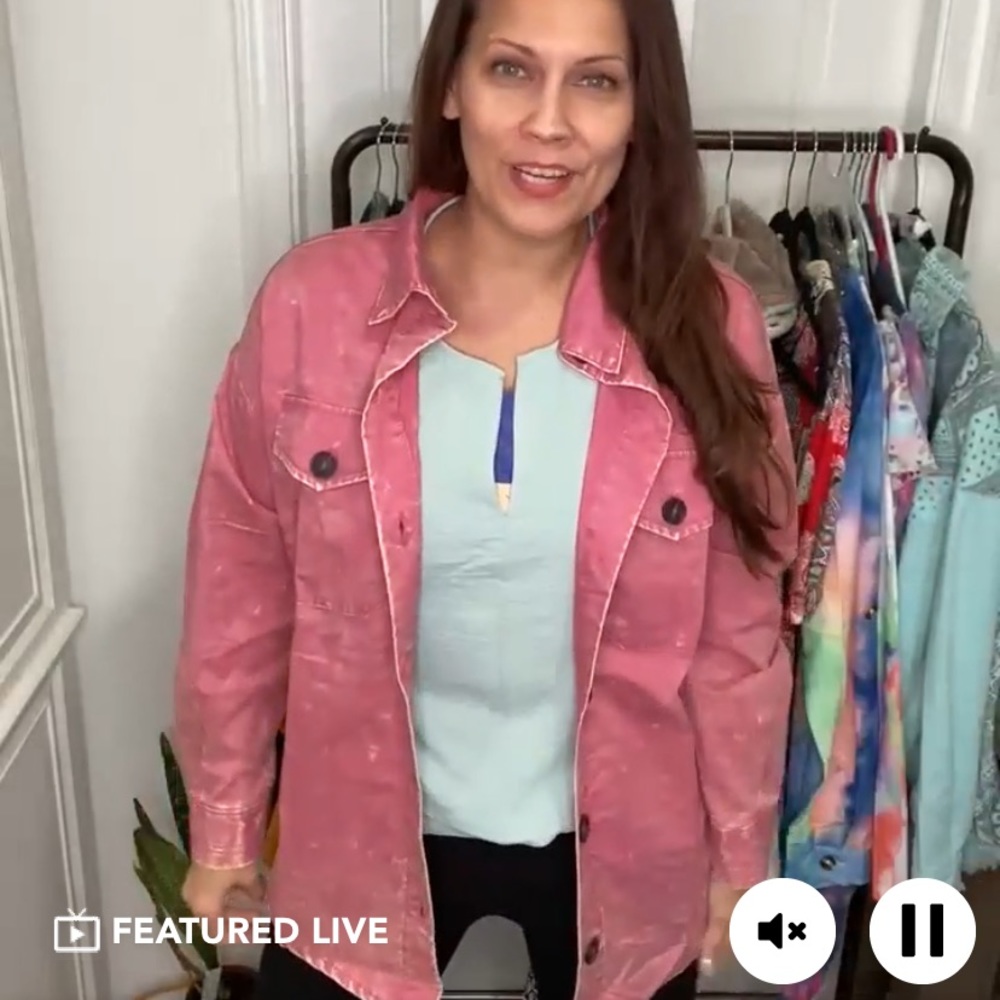 NWT Rose Shacket - Picture 5 of 11